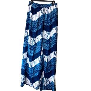 Ashro Casual Wide‎ Leg Pants Blue Size Medium